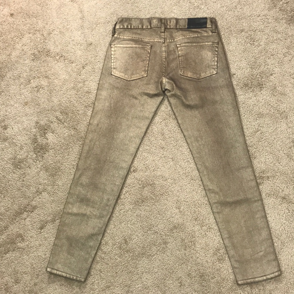 RL Black Label Cropped Matchstick Metallic Jeans - Picture 4 of 8